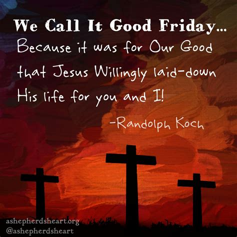 why do we call it good friday